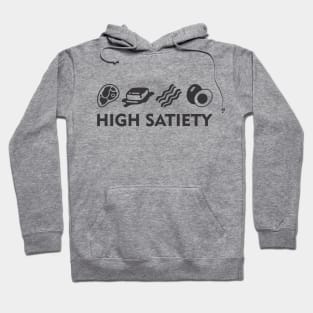 High Satiety - BBBE Carnivore Keto Diet (Black) Hoodie